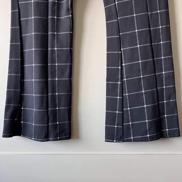 Lark + Grey Checkered Bootcut Pants Women Large Pull On Career Office Workwear - Picture 6 of 12